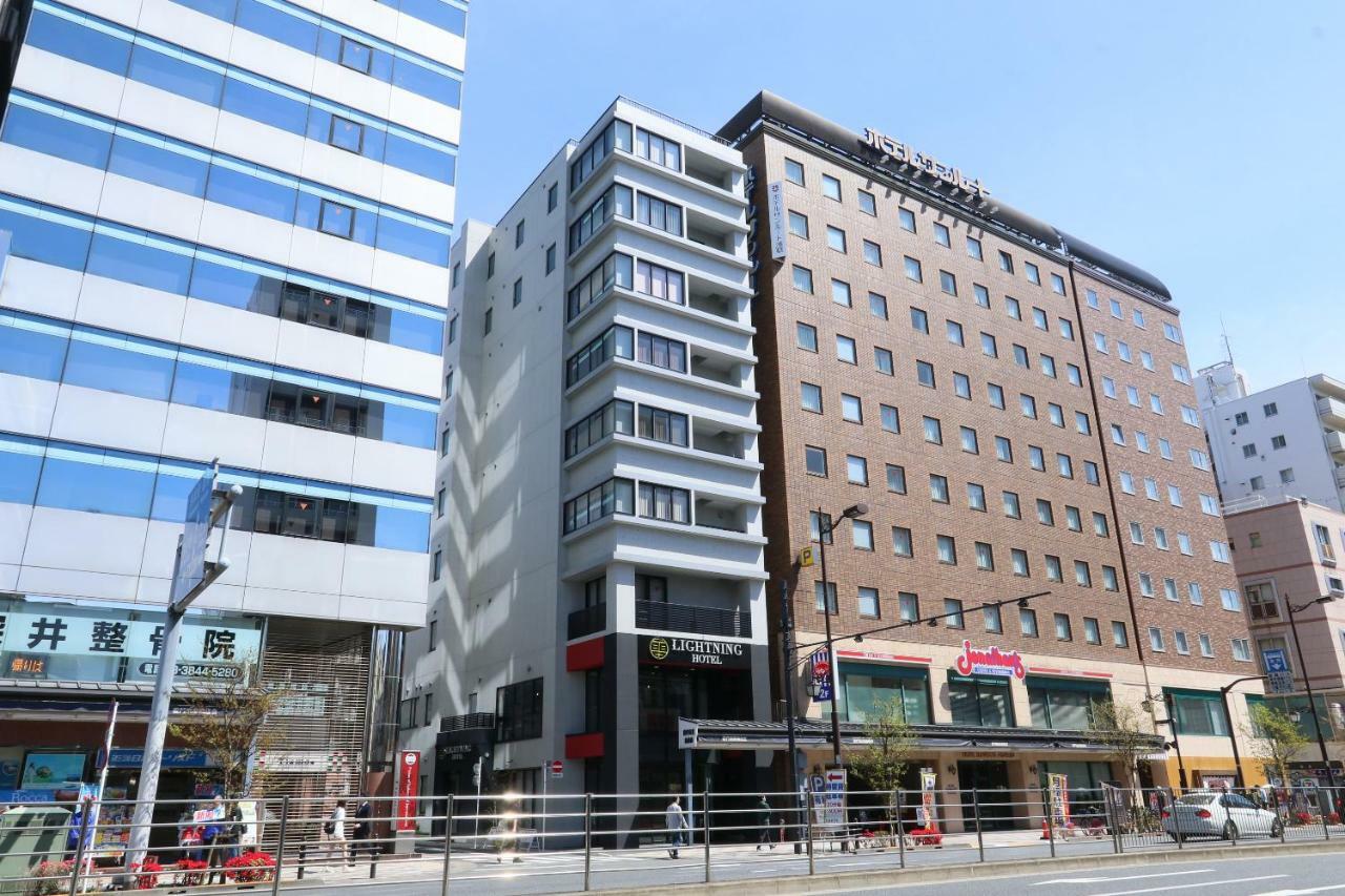 Business Capsule Hotel Lightning Hotel Asakusa Tokio Exterior foto