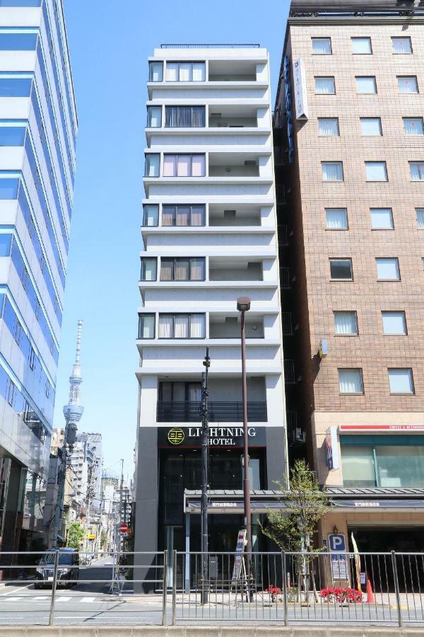 Business Capsule Hotel Lightning Hotel Asakusa Tokio Exterior foto