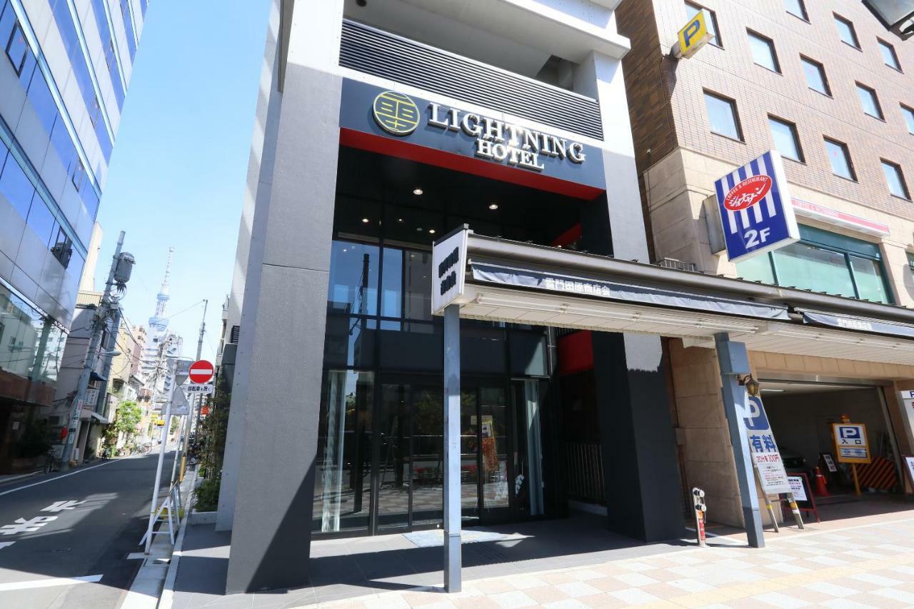 Business Capsule Hotel Lightning Hotel Asakusa Tokio Exterior foto